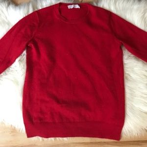 Everlane Red Cashmere Sweater